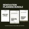 renovation planning bundle Renovation Planning Bundle with three practical renovation planning resources