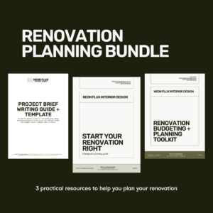 Renovation Planning Bundle with three practical renovation planning resources